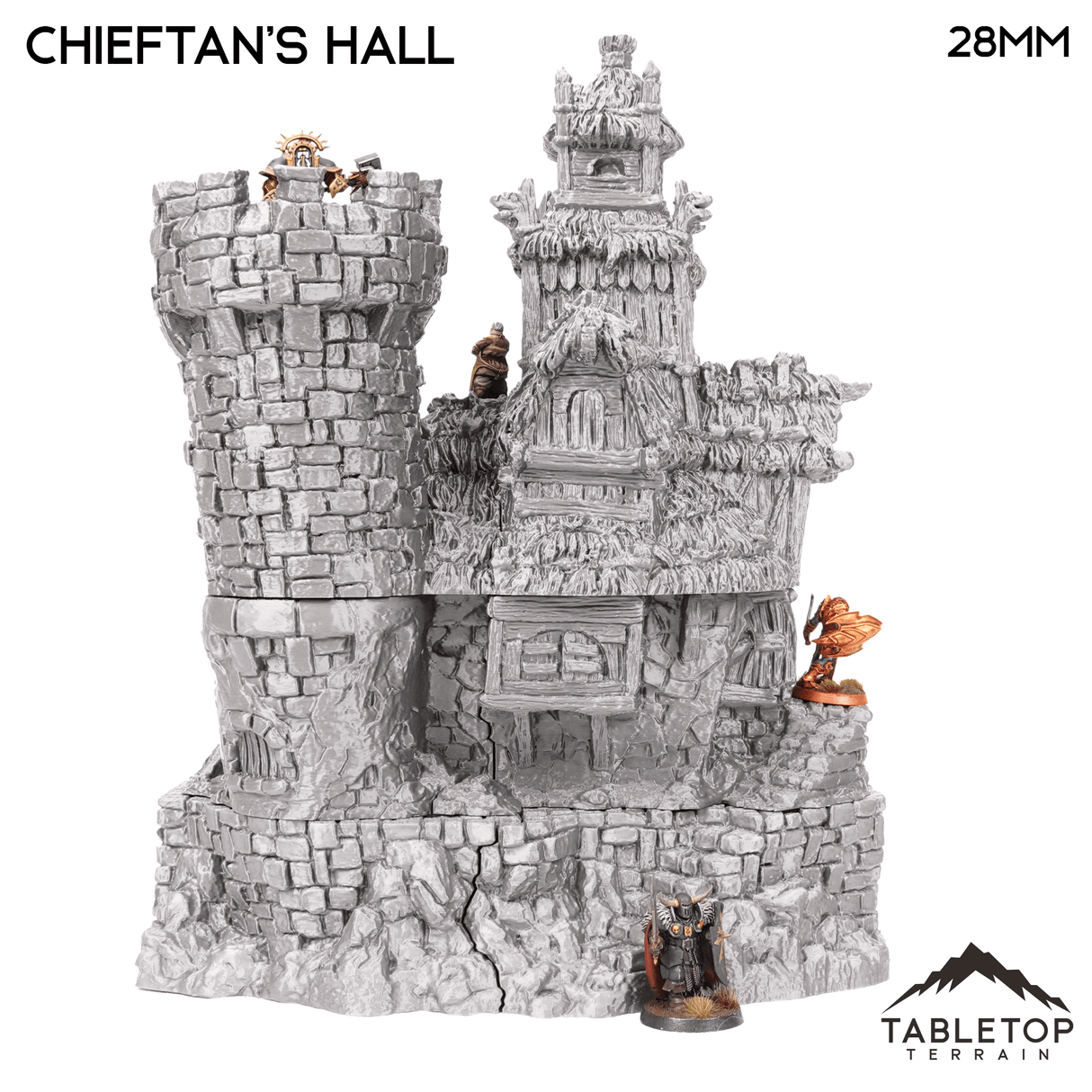 Tabletop Terrain Building Chieftains Hall - Hagglethorn Hollow - Fantasy Building