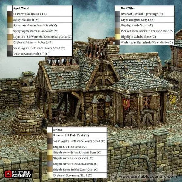 Tabletop Terrain Building City Blacksmith