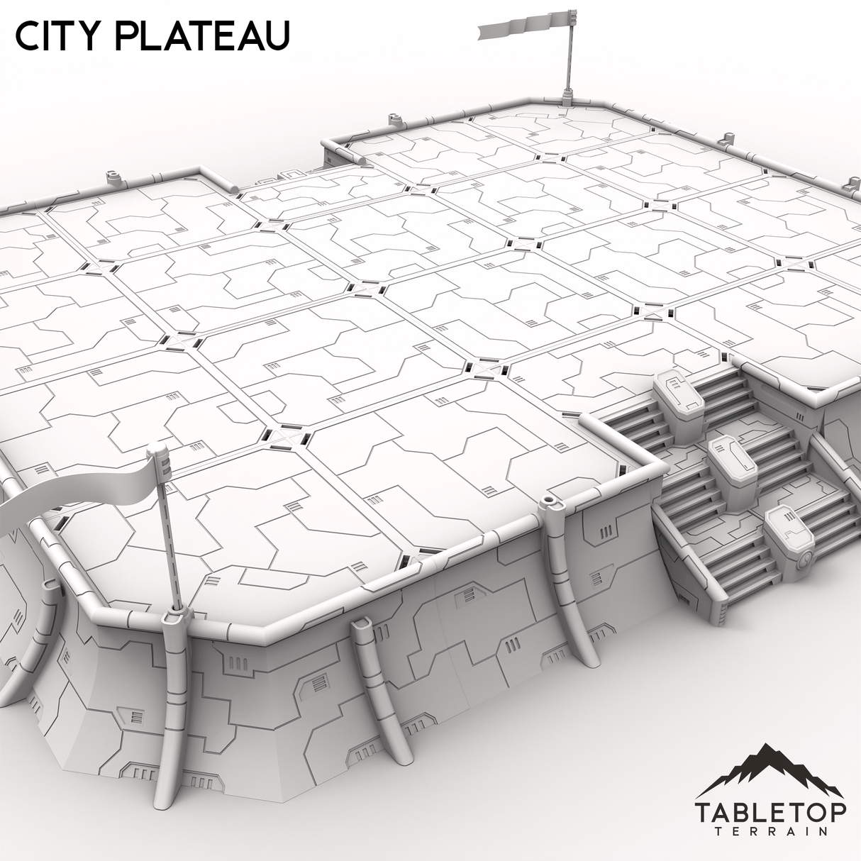 Tabletop Terrain Building City Plateau