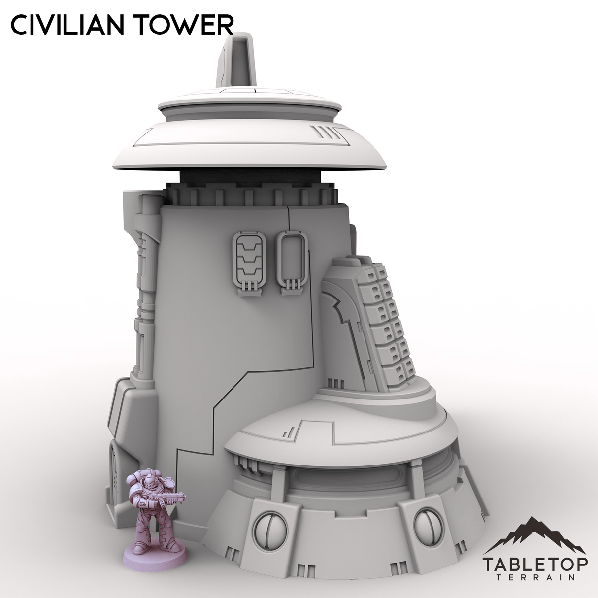 Tabletop Terrain Building Civilian Tower