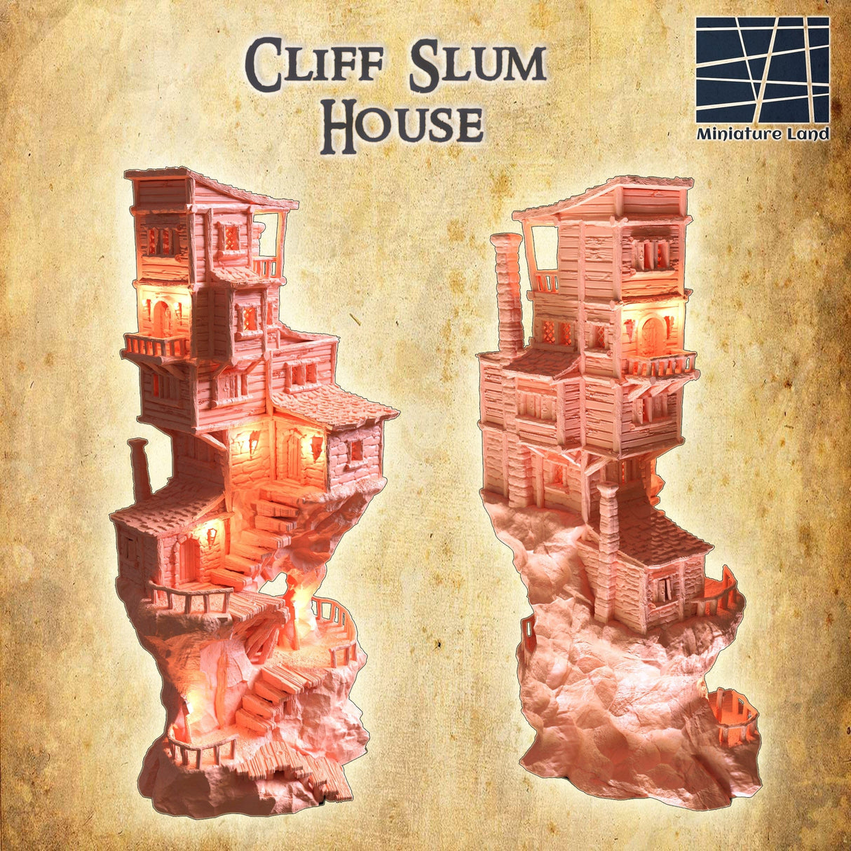Tabletop Terrain Building Cliff Slum House