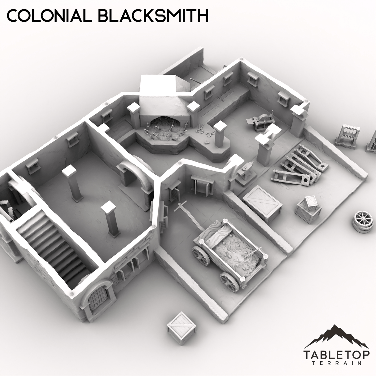 Tabletop Terrain Building Colonial Blacksmith