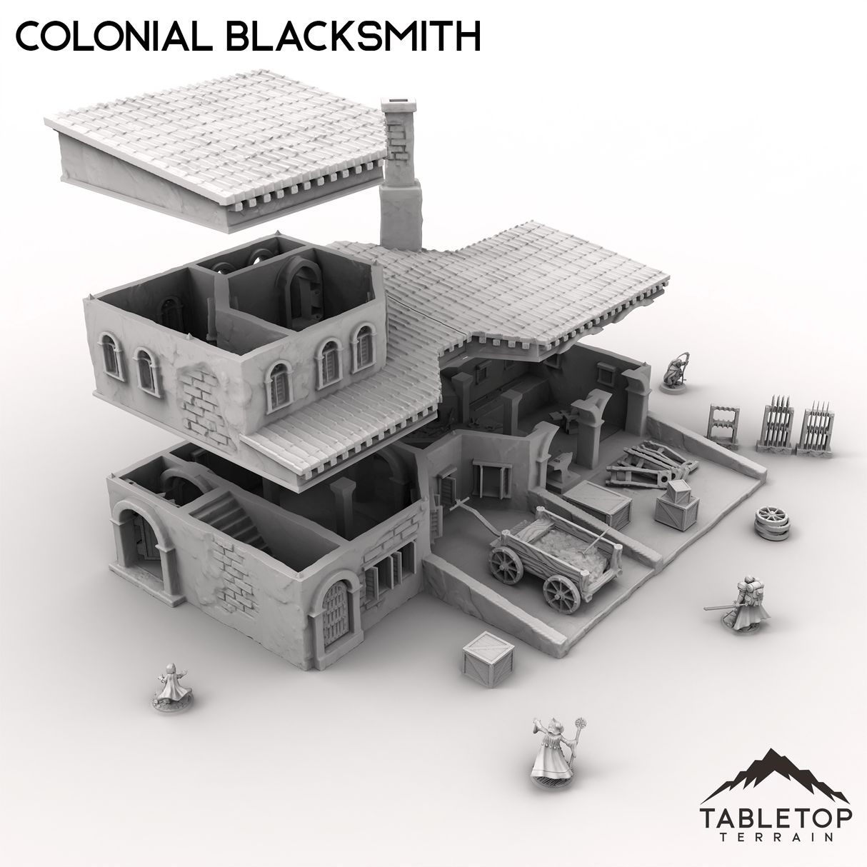Tabletop Terrain Building Colonial Blacksmith