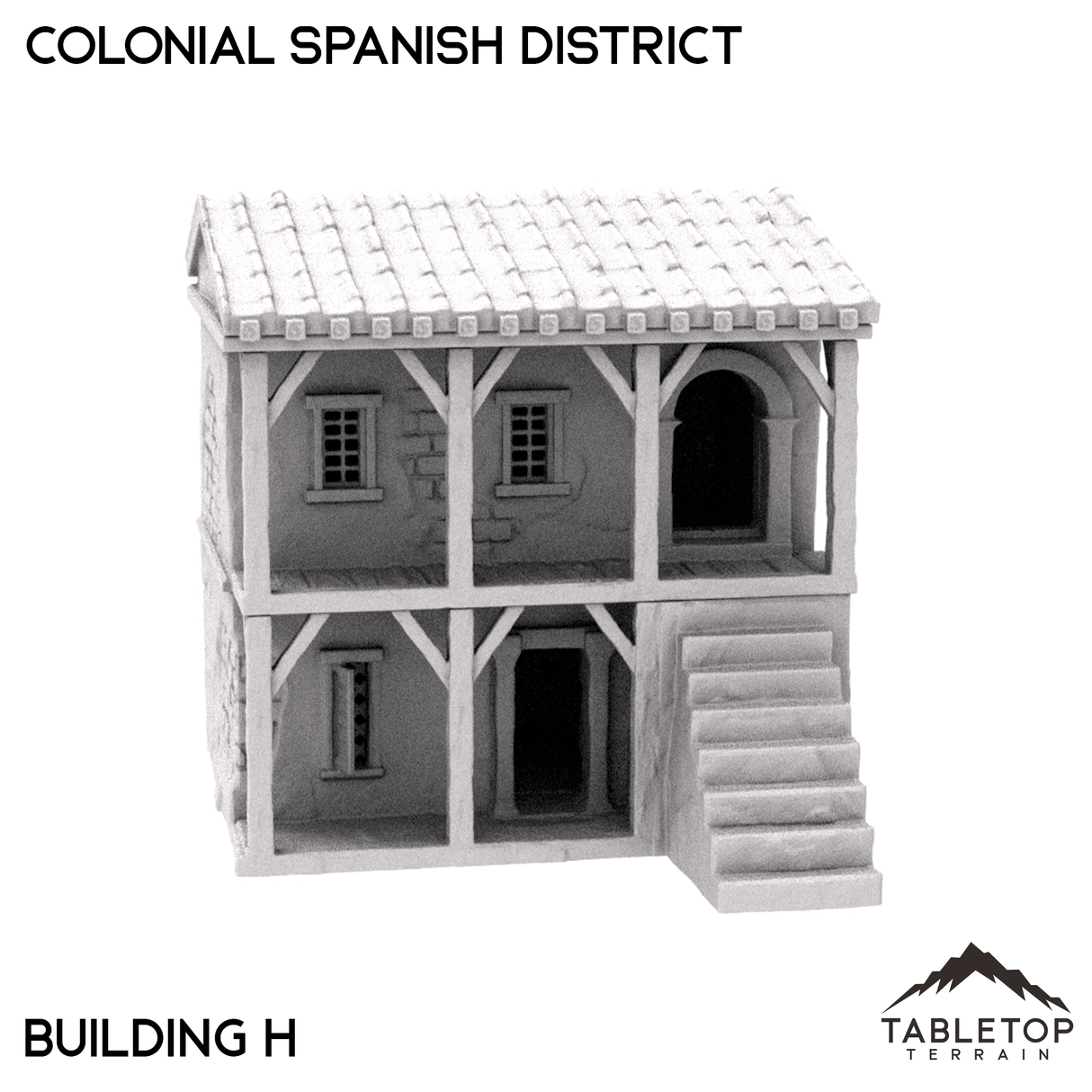 Tabletop Terrain Building Colonial Spanish District