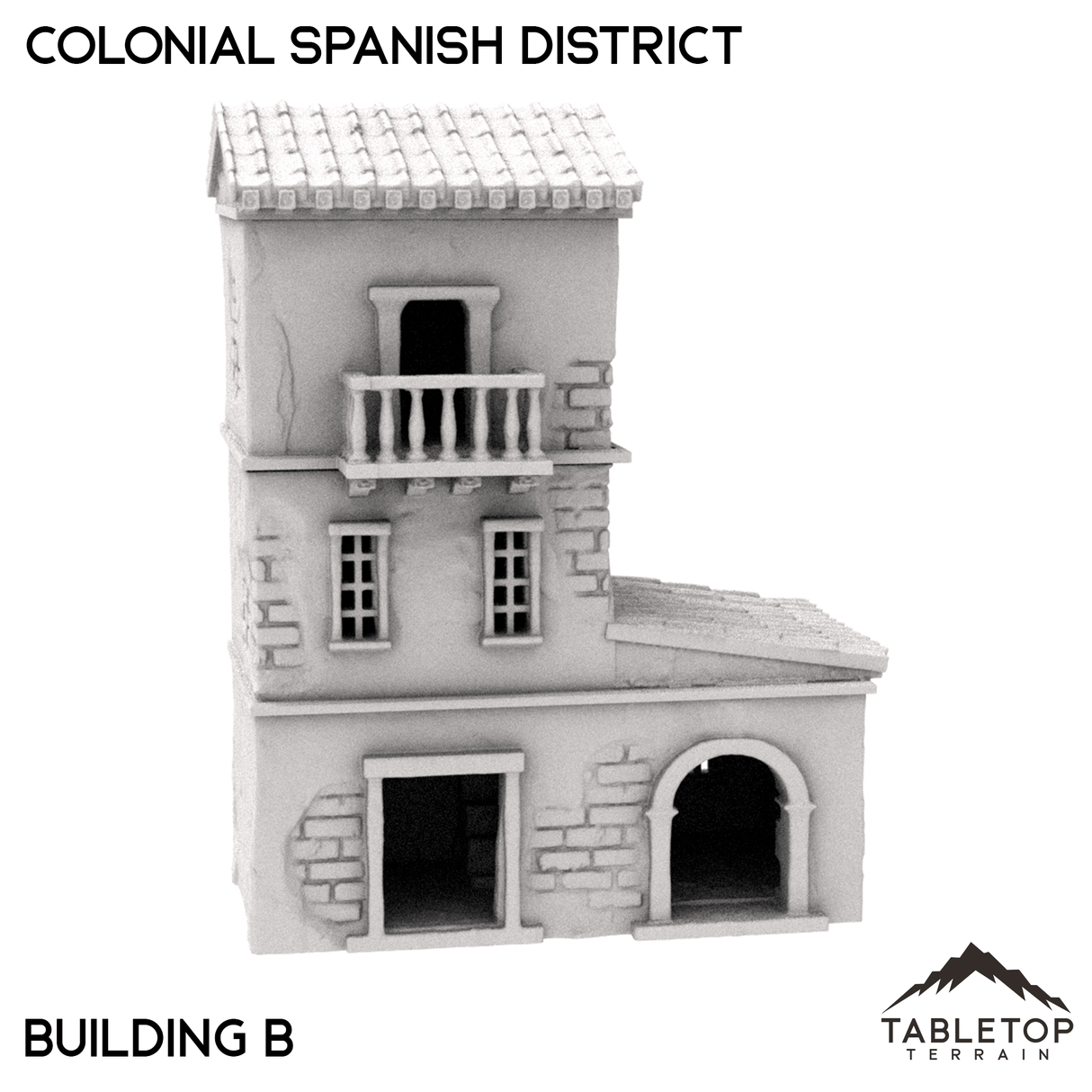 Tabletop Terrain Building Colonial Spanish District