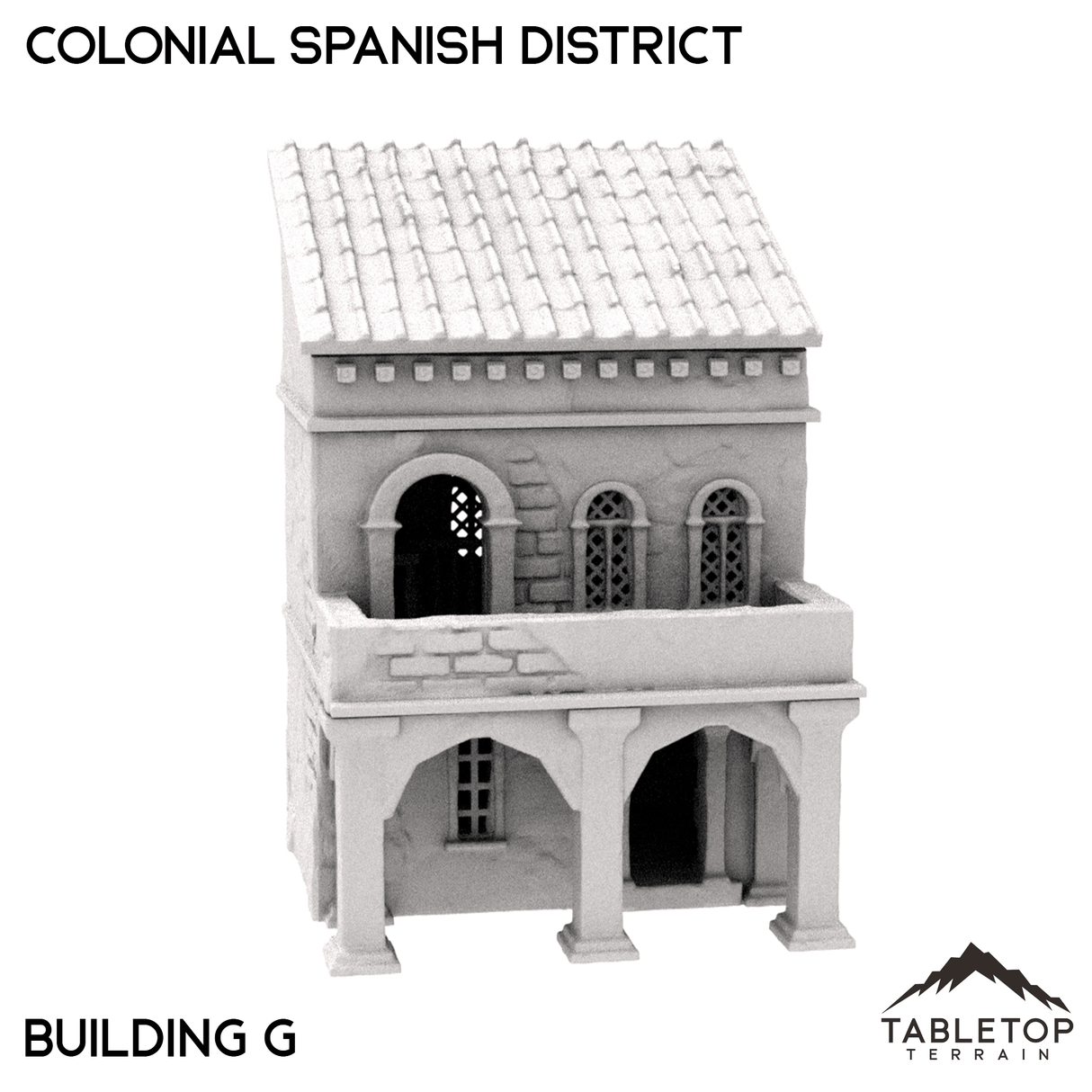 Tabletop Terrain Building Colonial Spanish District