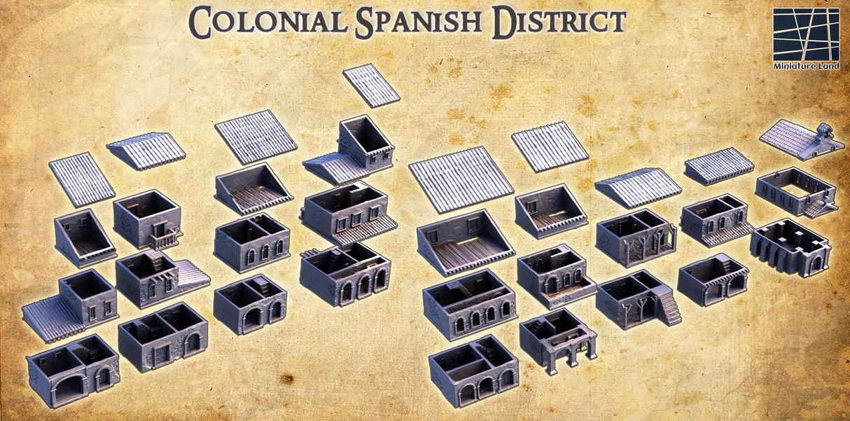 Tabletop Terrain Building Colonial Spanish District