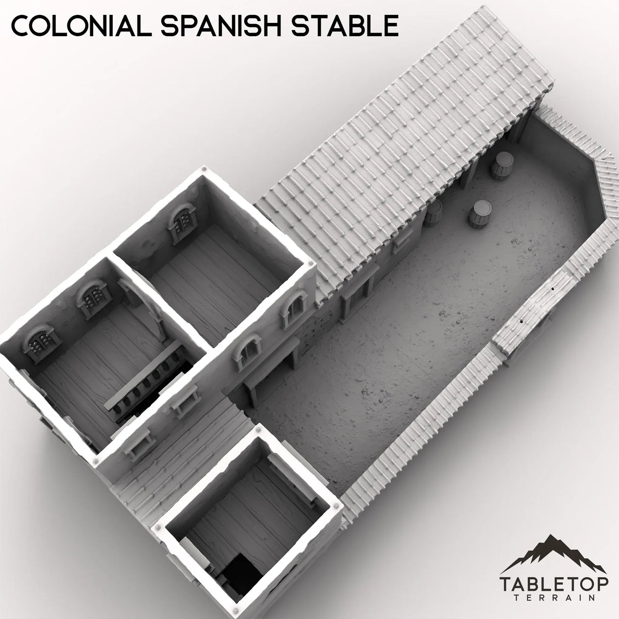 Tabletop Terrain Building Colonial Spanish Stable