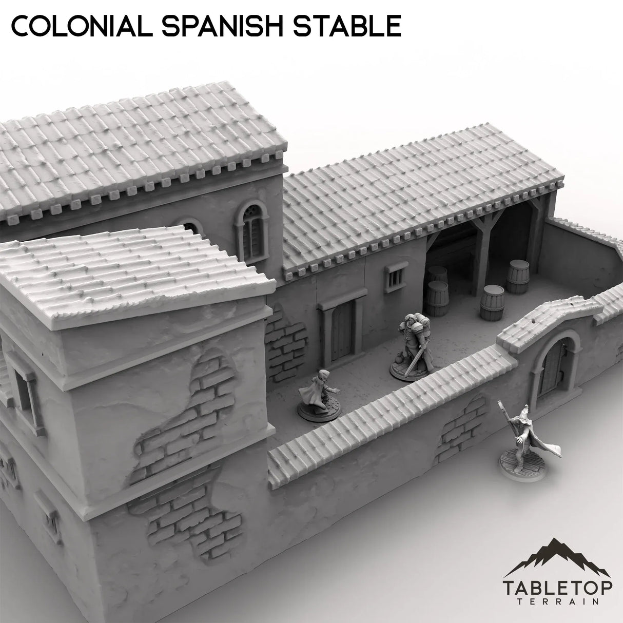 Tabletop Terrain Building Colonial Spanish Stable