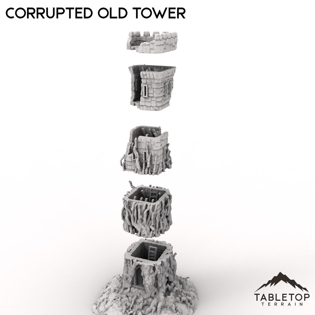Tabletop Terrain Building Corrupted Old Tower