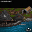 Tabletop Terrain Building Corsair Coast
