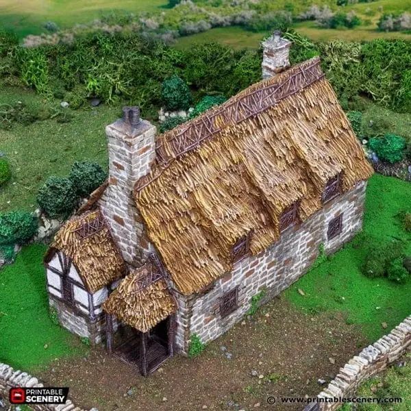 Tabletop Terrain Building Country Manor - Country & King - Fantasy Historical Building