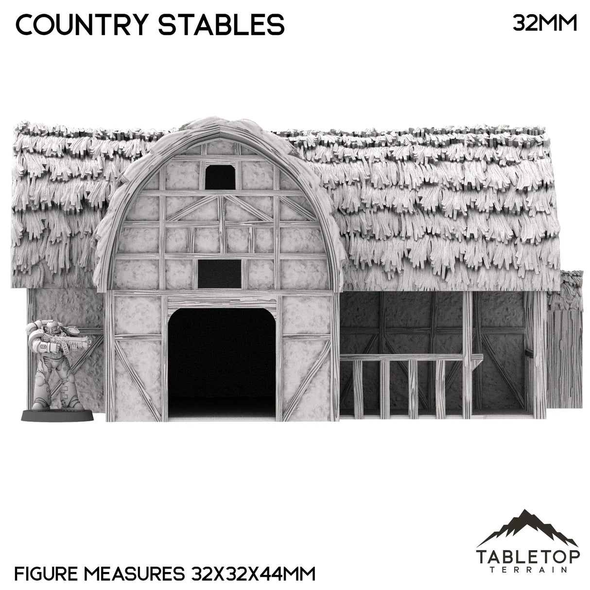 Tabletop Terrain Building Country Stables - Country & King - Fantasy Historical Building