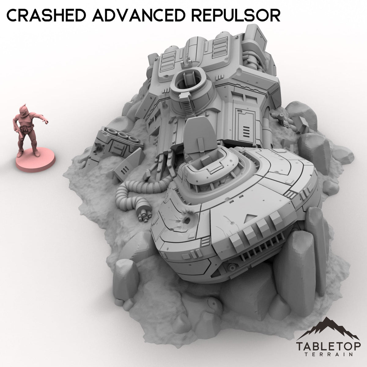 Tabletop Terrain Building Crashed Advanced Repulsor