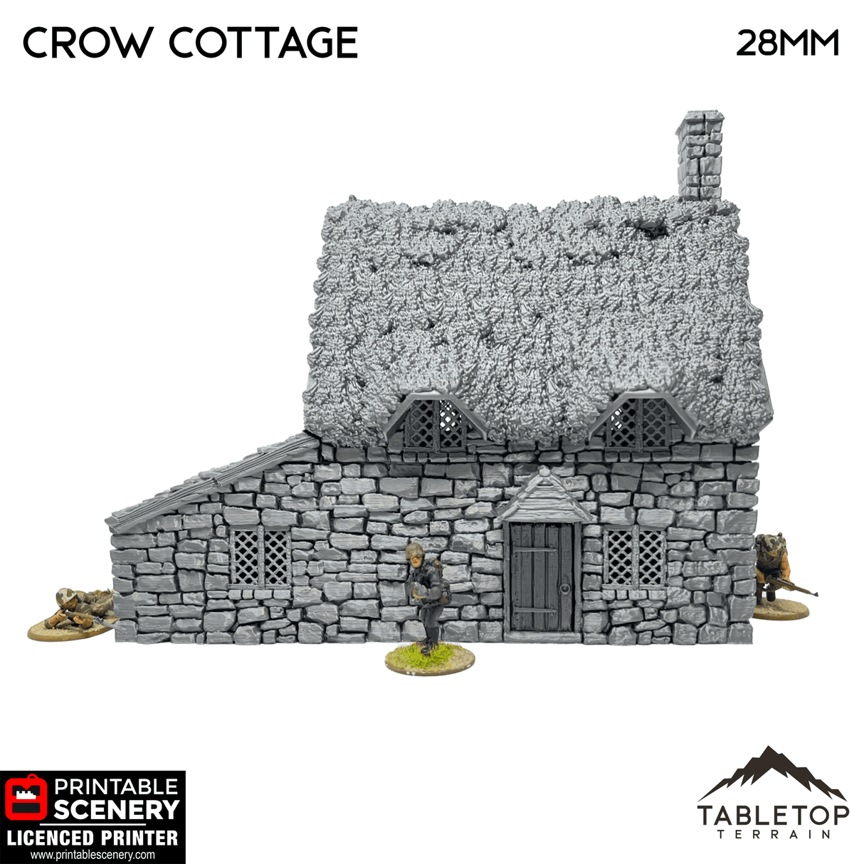 Tabletop Terrain Building Crow Cottage - Country & King - Fantasy Historical Building