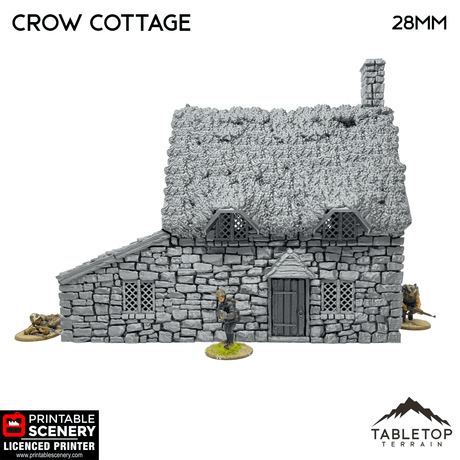 Tabletop Terrain Building Crow Cottage - Country & King - Fantasy Historical Building