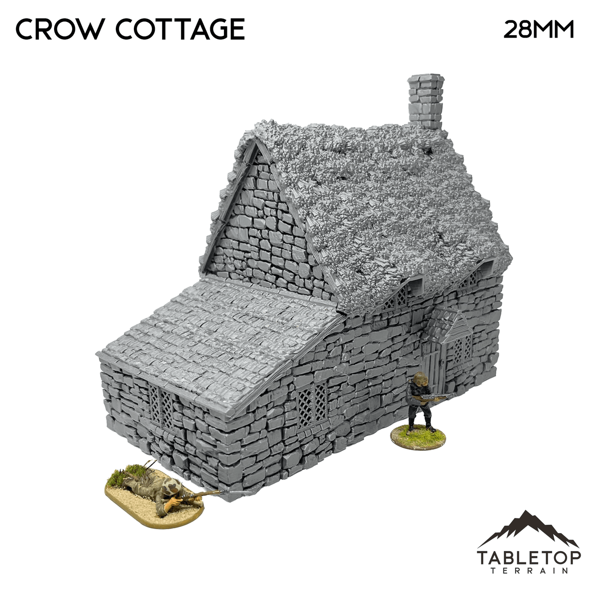 Tabletop Terrain Building Crow Cottage - Country & King - Fantasy Historical Building