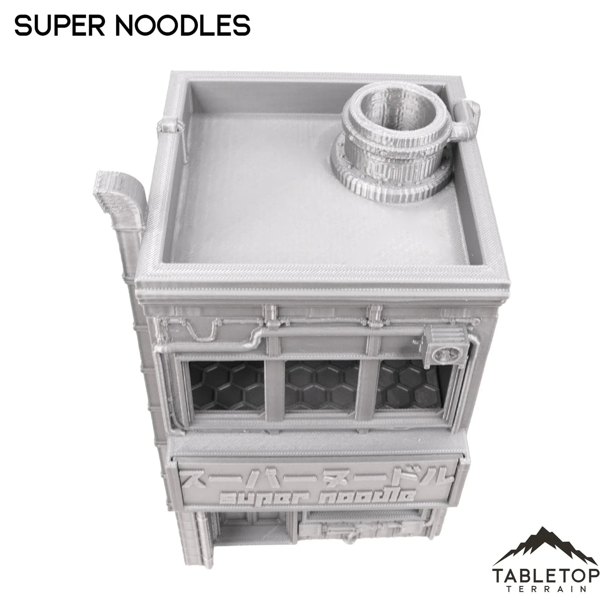 Tabletop Terrain Building Cyberpunk Super Noodles - Cyberpunk Building