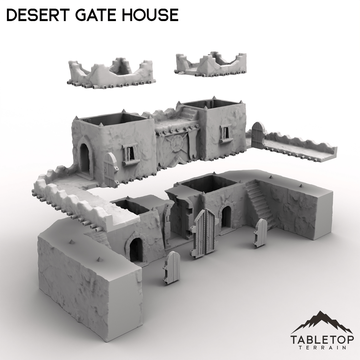 Tabletop Terrain Building Desert Gate House