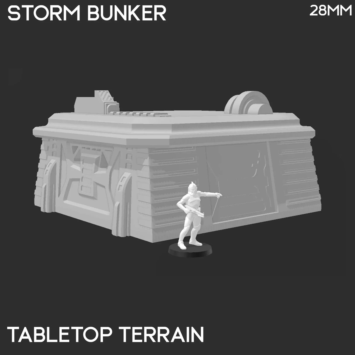 Tabletop Terrain Building Desert Storm Bunker - Star Wars Legion Building