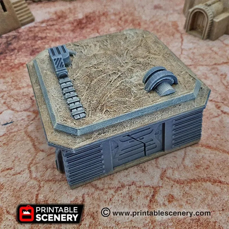 Tabletop Terrain Building Desert Storm Bunker - Star Wars Legion Building