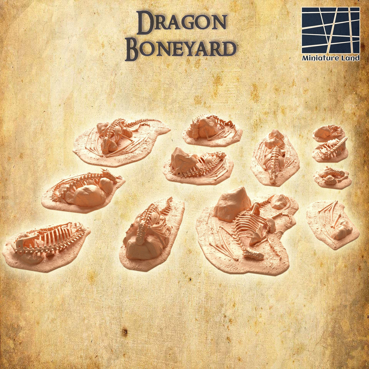 Tabletop Terrain Building Dragon Boneyard