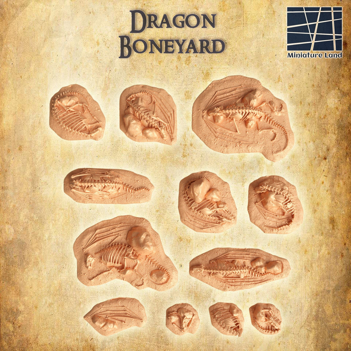 Tabletop Terrain Building Dragon Boneyard