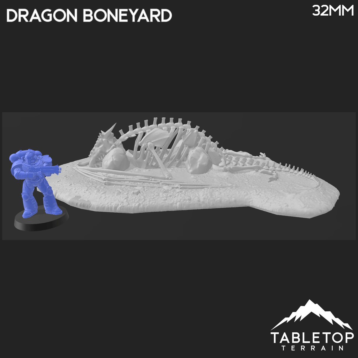 Tabletop Terrain Building Dragon Boneyard