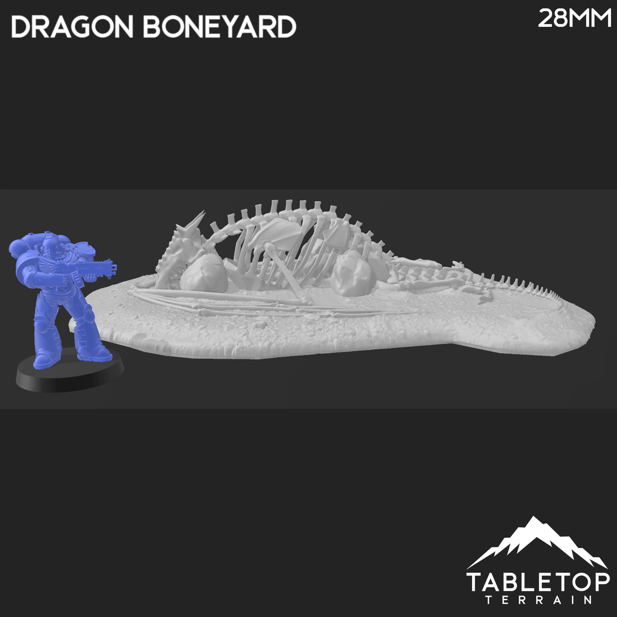 Tabletop Terrain Building Dragon Boneyard