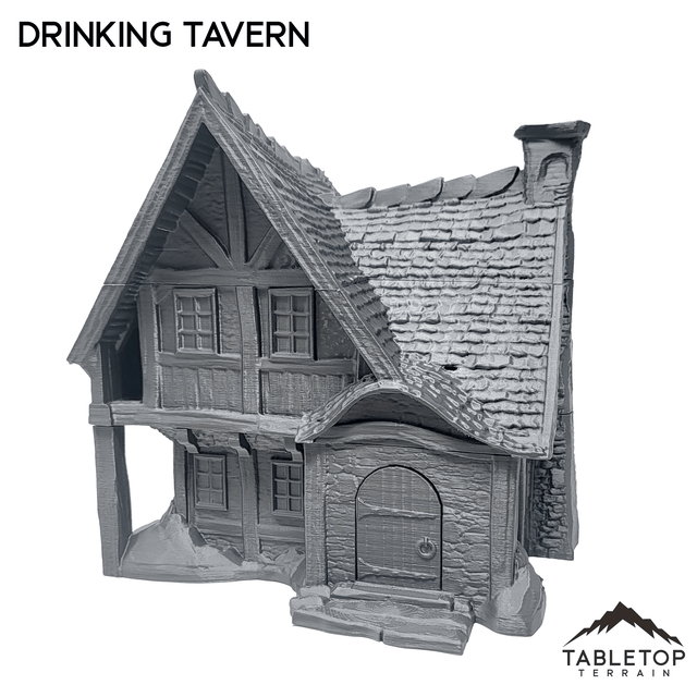 Tabletop Terrain Building Drinking Tavern - Town of Grexdale - Fantasy Building