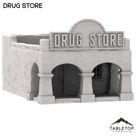 Tabletop Terrain Building Drug Store - Old Wild Western Rush