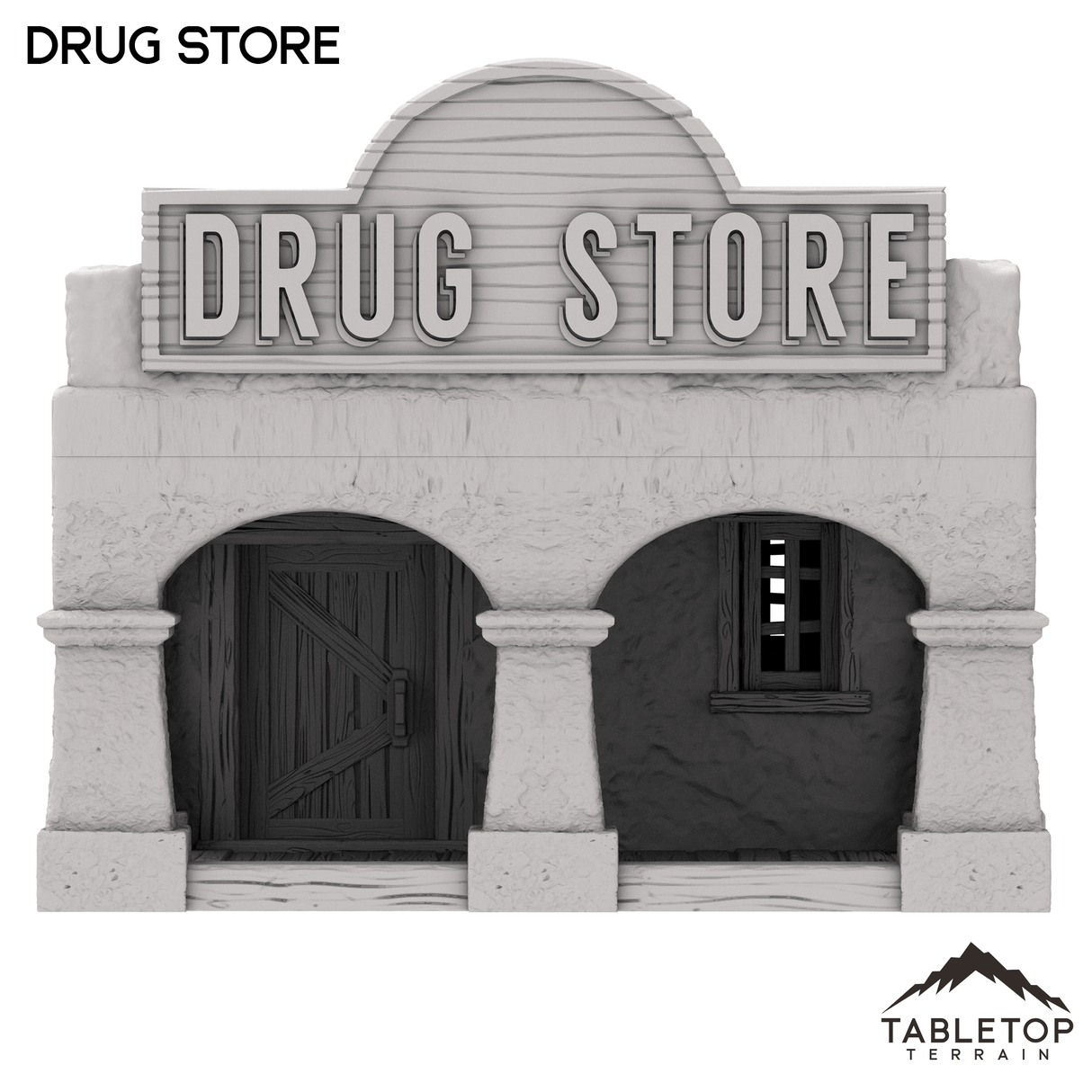 Tabletop Terrain Building Drug Store - Old Wild Western Rush
