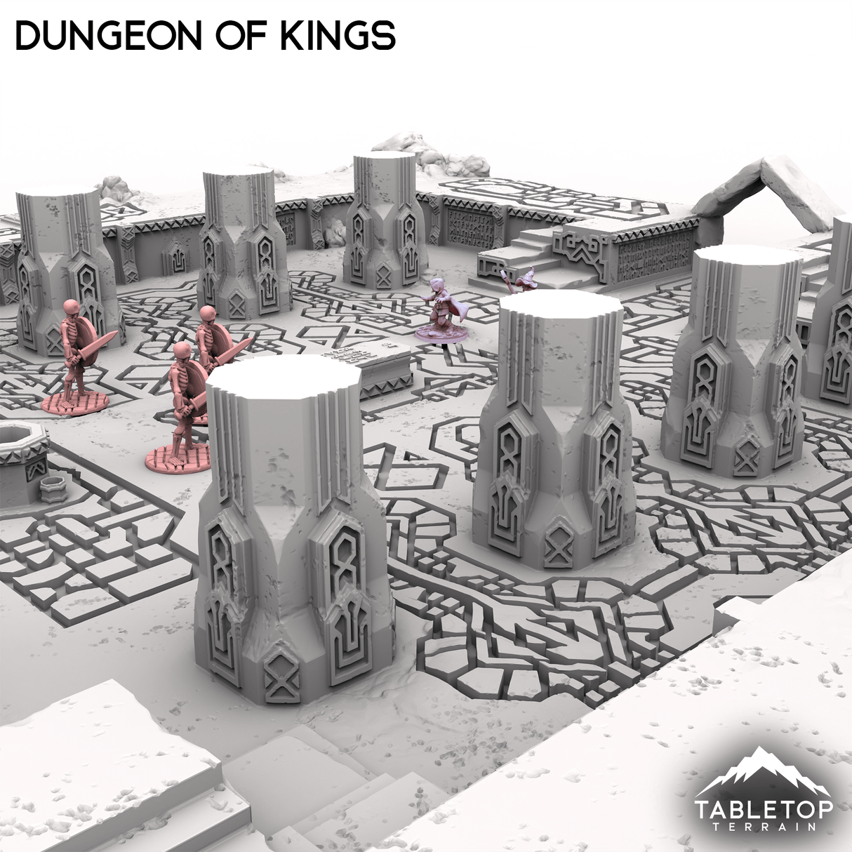 Tabletop Terrain Building Dungeon of Kings - Kingdom of Durak Deep