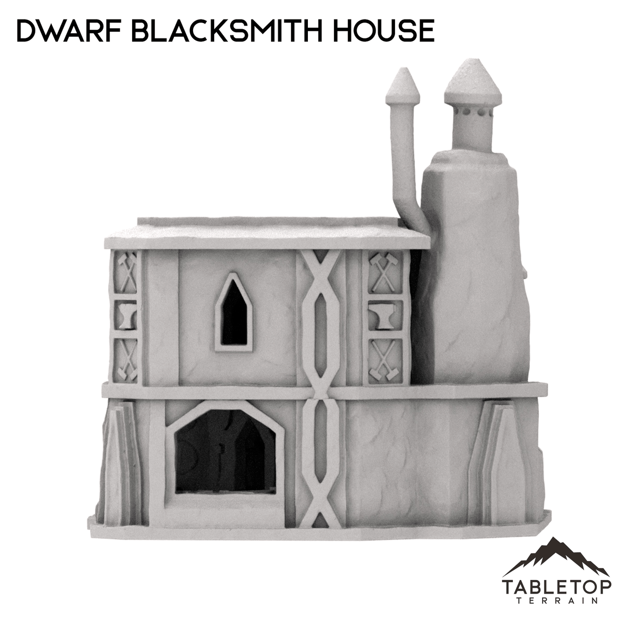 Tabletop Terrain Building Dwarf Blacksmith House