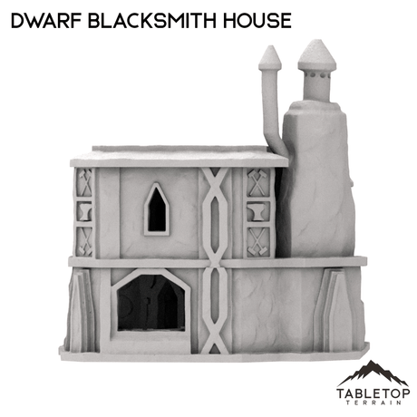Tabletop Terrain Building Dwarf Blacksmith House