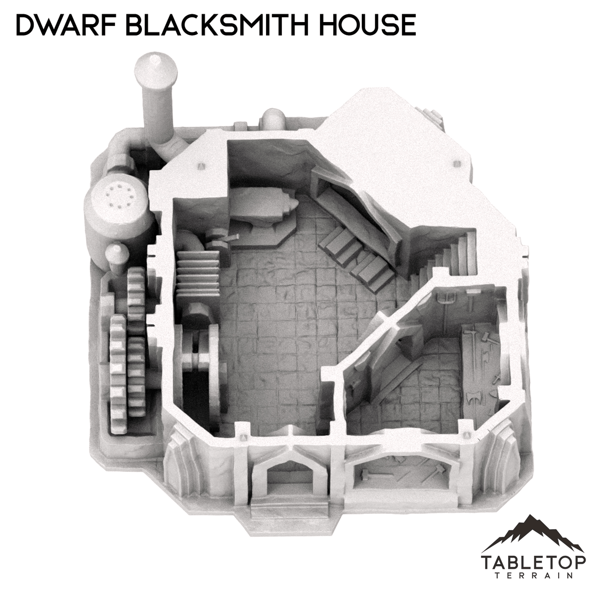Tabletop Terrain Building Dwarf Blacksmith House