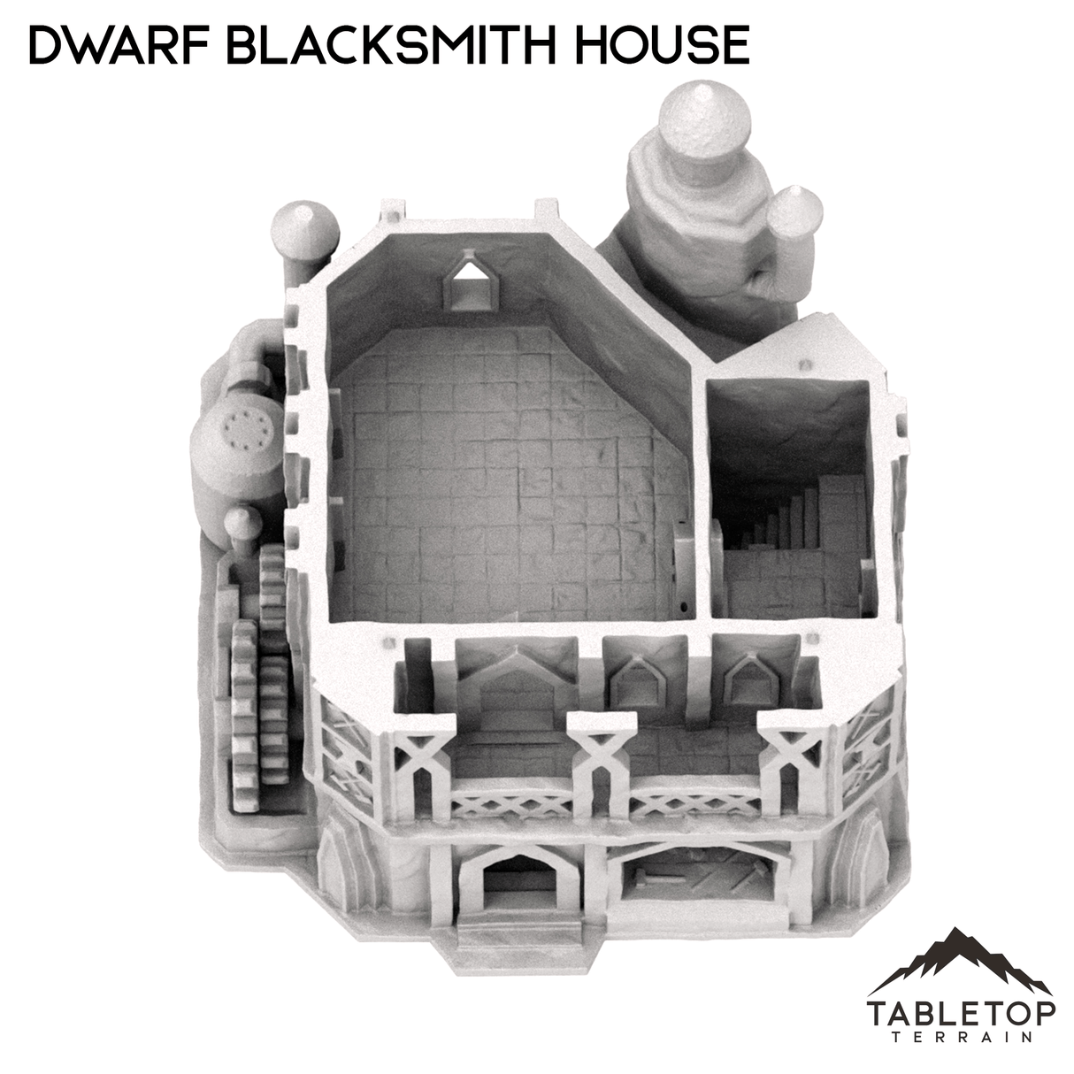 Tabletop Terrain Building Dwarf Blacksmith House