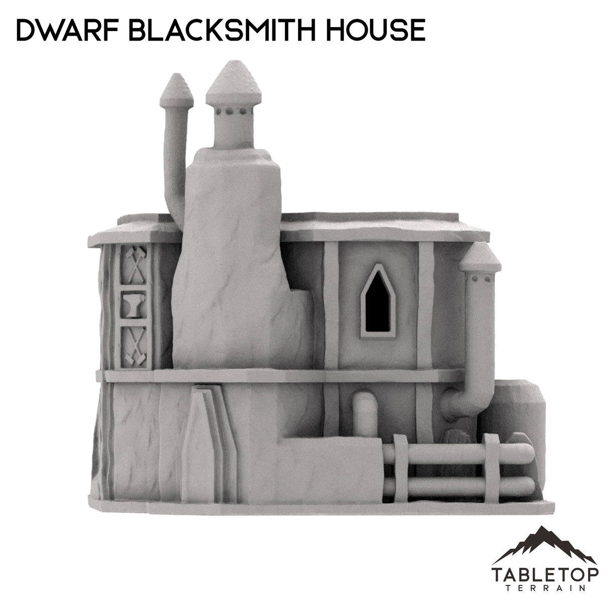 Tabletop Terrain Building Dwarf Blacksmith House