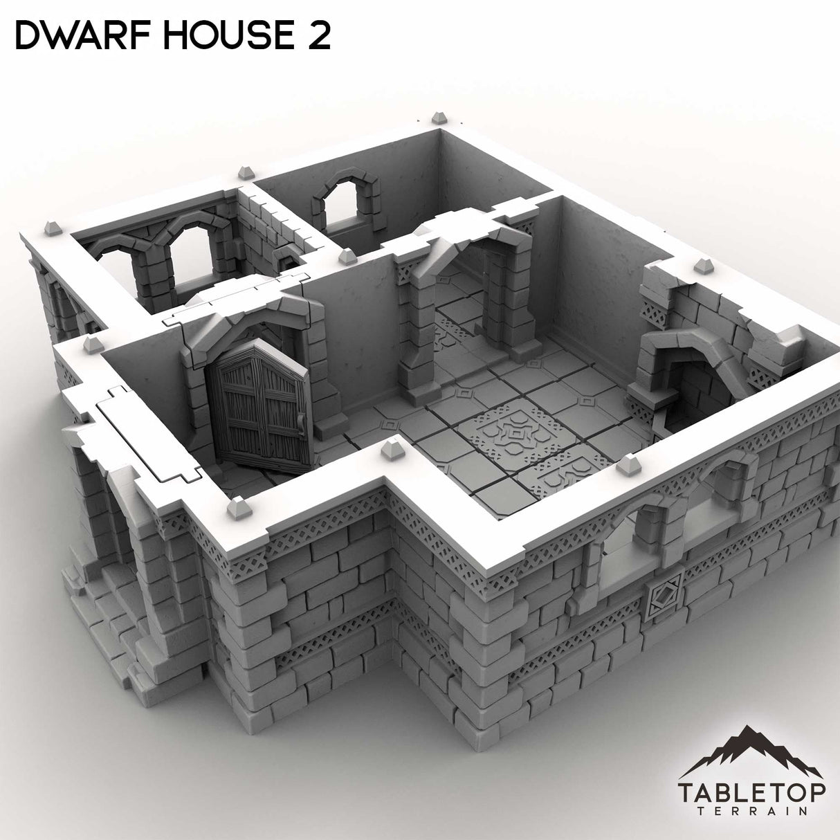 Tabletop Terrain Building Dwarf House 2