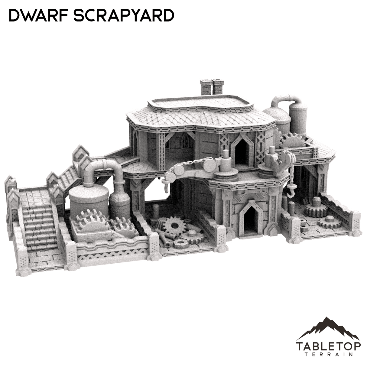Tabletop Terrain Building Dwarf Scrapyard