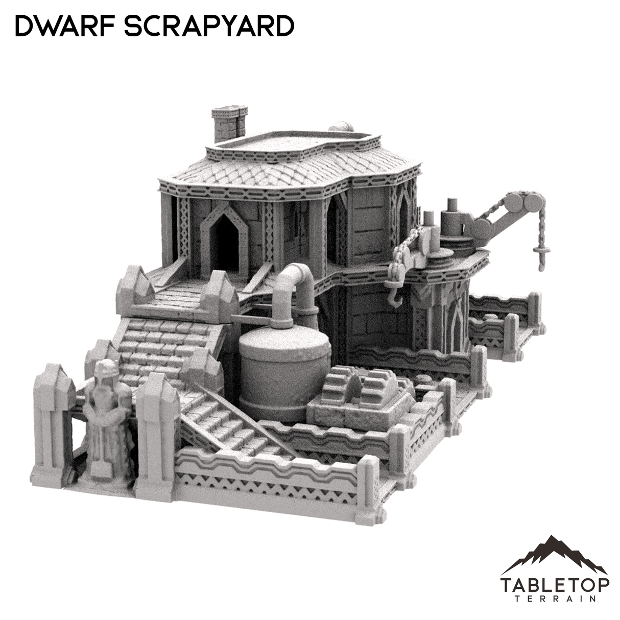 Tabletop Terrain Building Dwarf Scrapyard