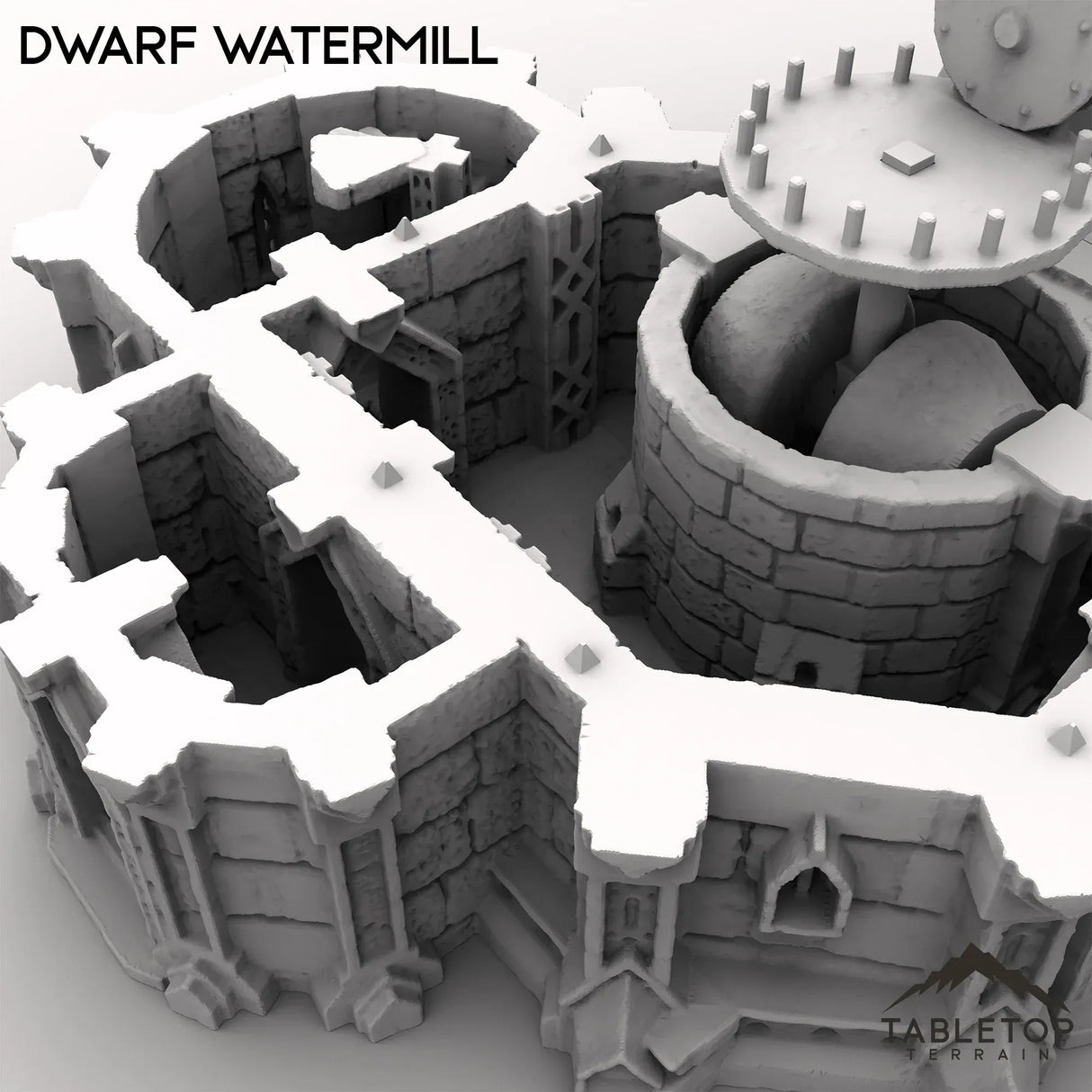 Tabletop Terrain Building Dwarf Watermill