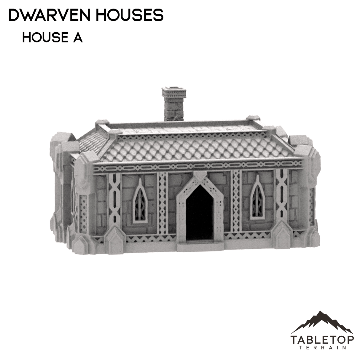 Tabletop Terrain Building Dwarven Houses