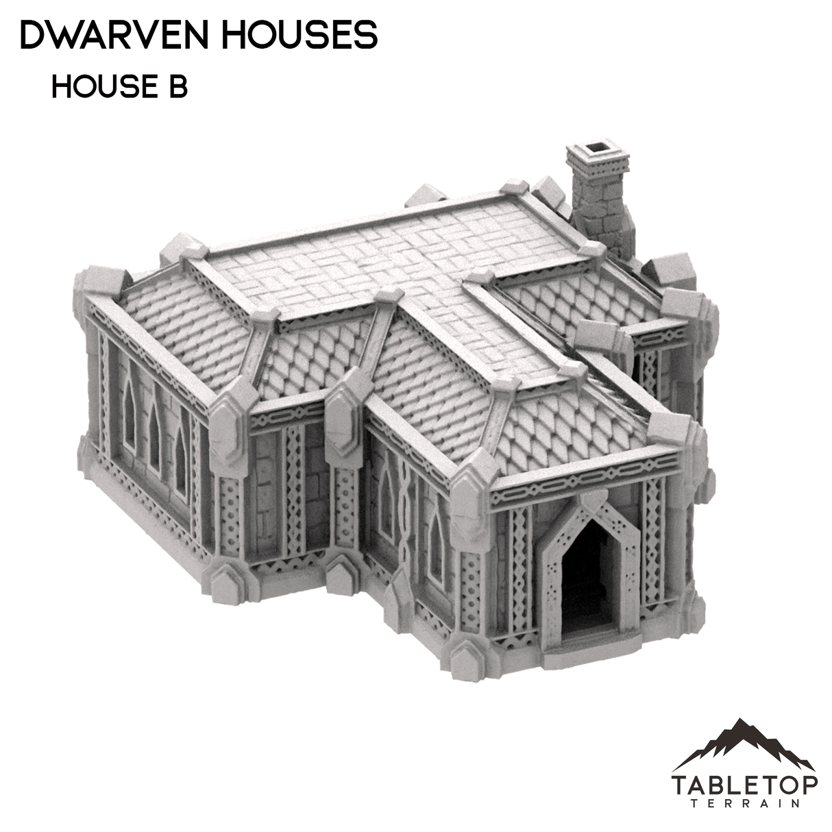 Tabletop Terrain Building Dwarven Houses
