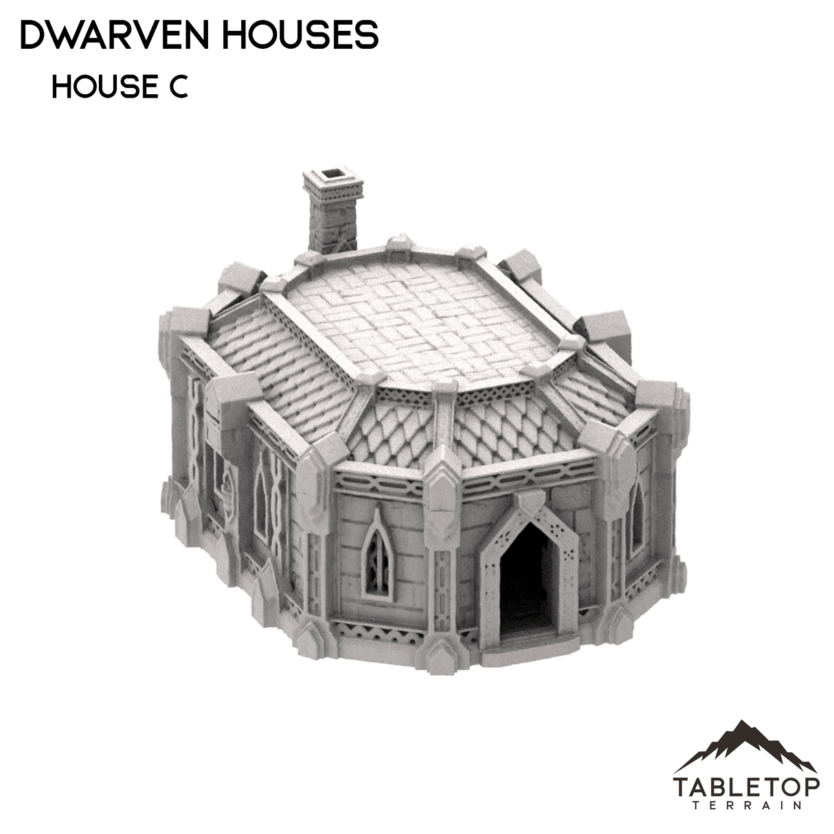 Tabletop Terrain Building Dwarven Houses
