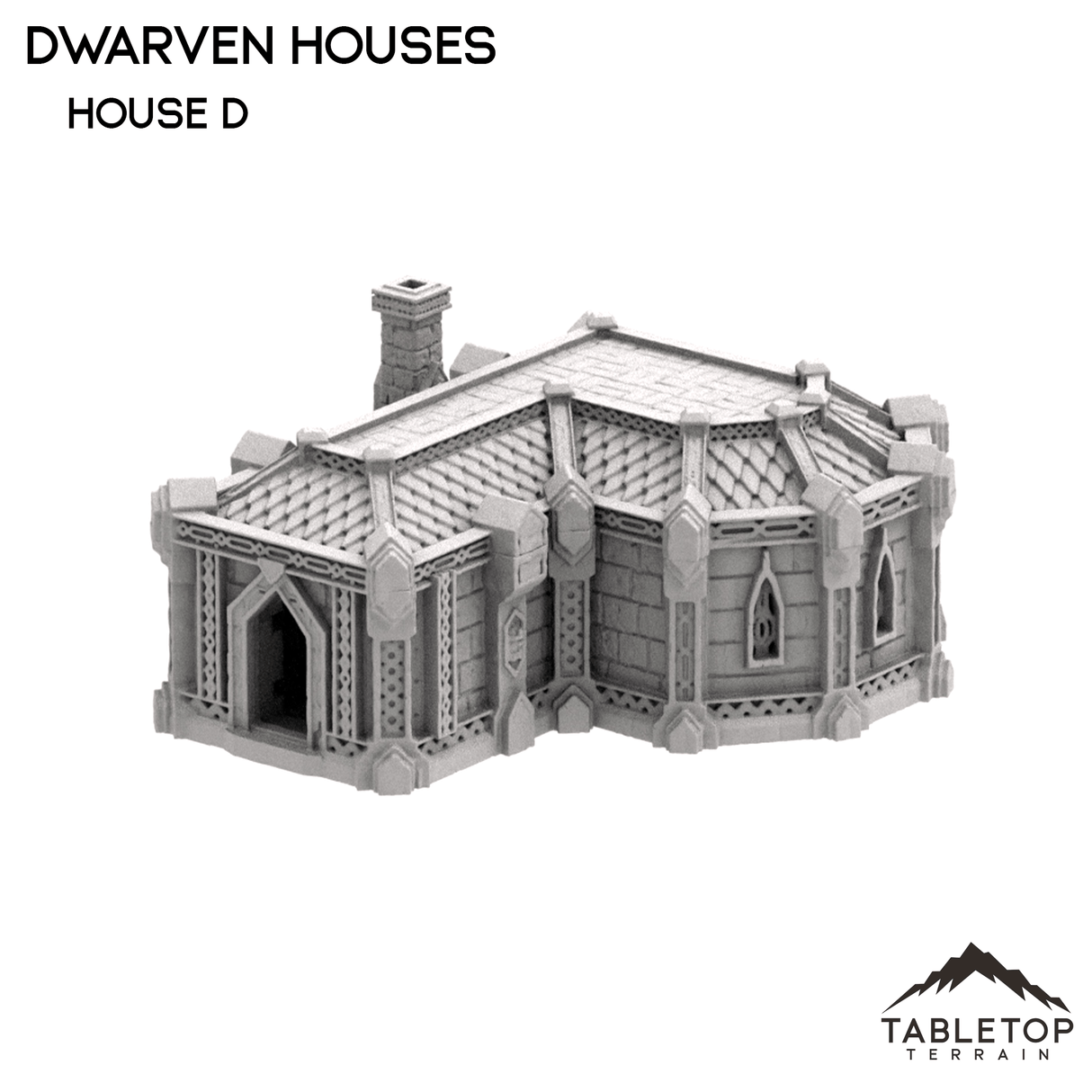 Tabletop Terrain Building Dwarven Houses