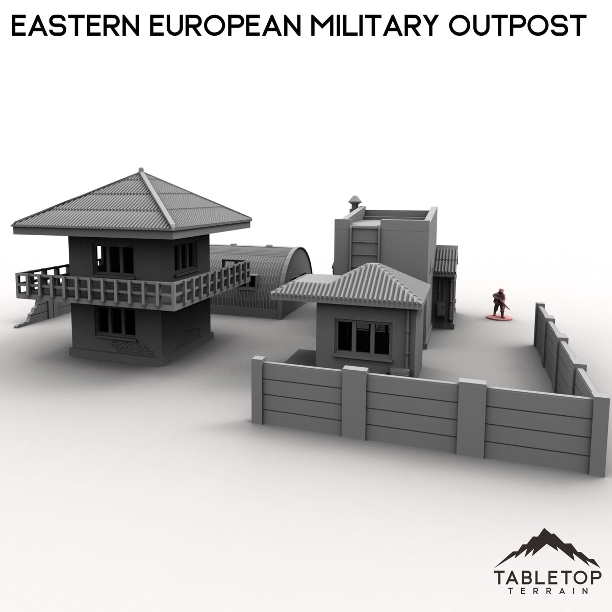 Tabletop Terrain Building Eastern European Military Outpost