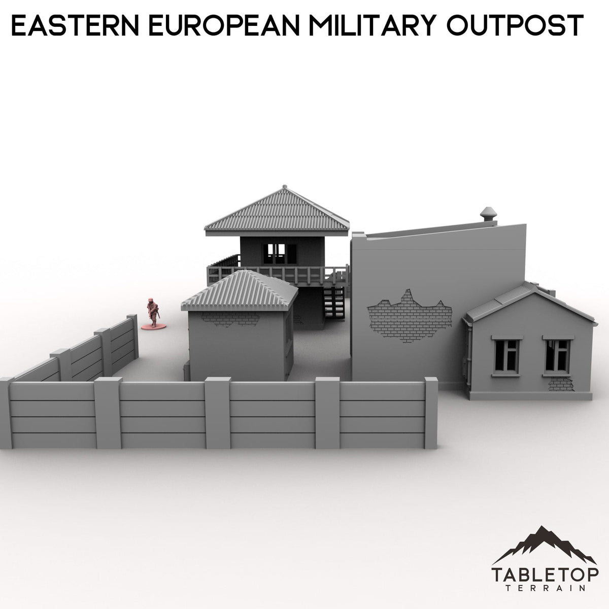 Tabletop Terrain Building Eastern European Military Outpost