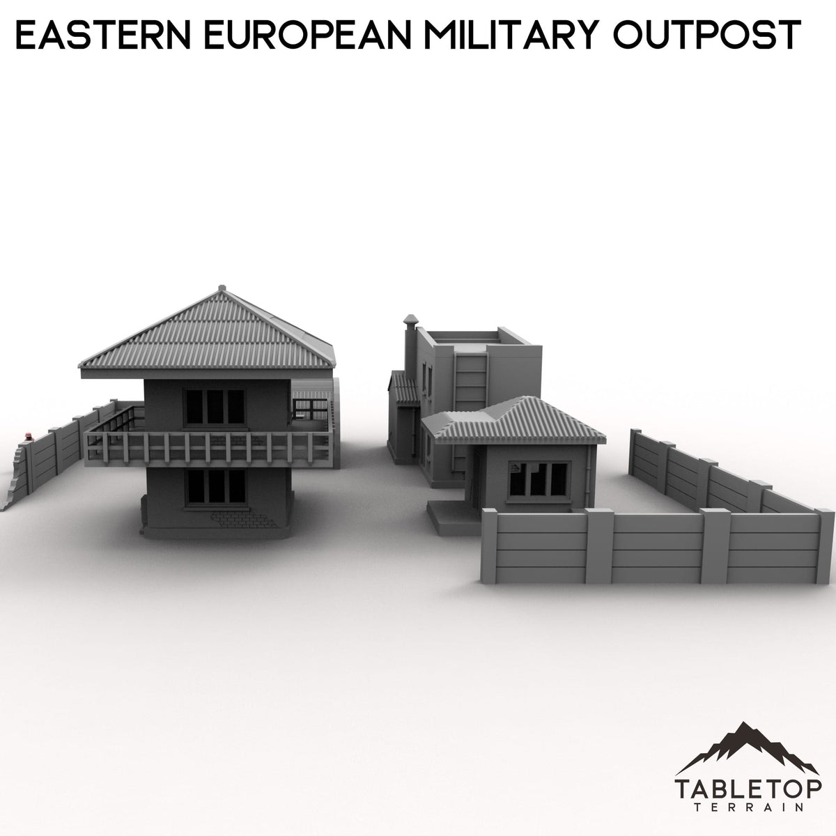 Tabletop Terrain Building Eastern European Military Outpost