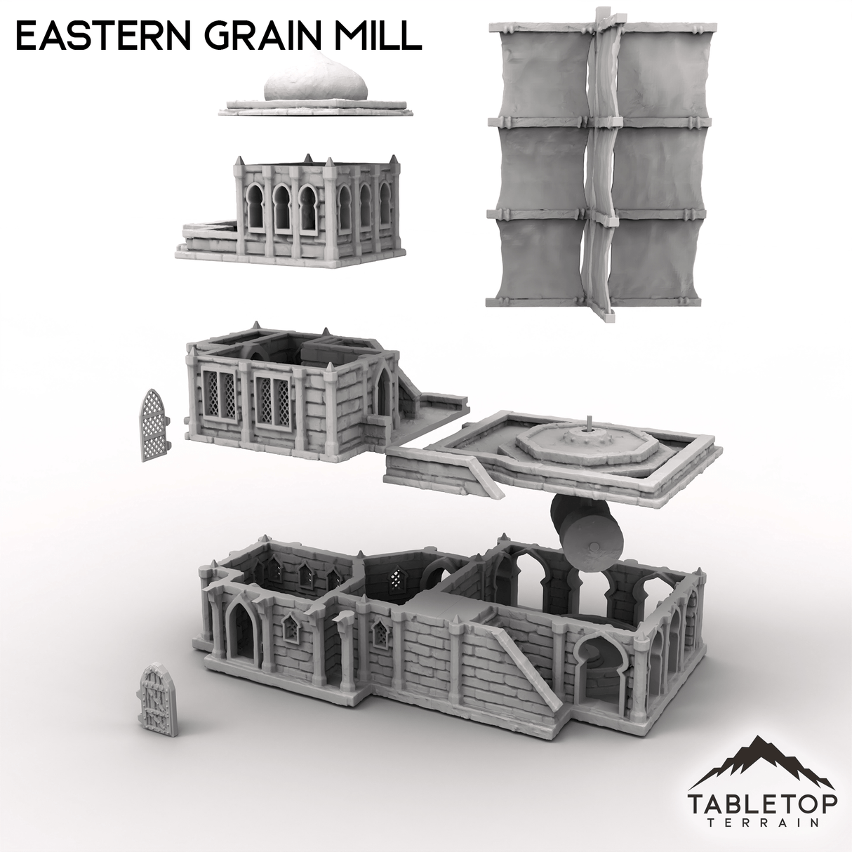 Tabletop Terrain Building Eastern Grain Mill